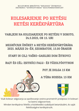 kolesarjenje po hetésu hetési kerékpártúra